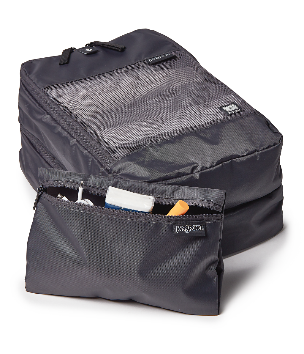26 Checked Luggage Packing Cubes Smokey Grit Set