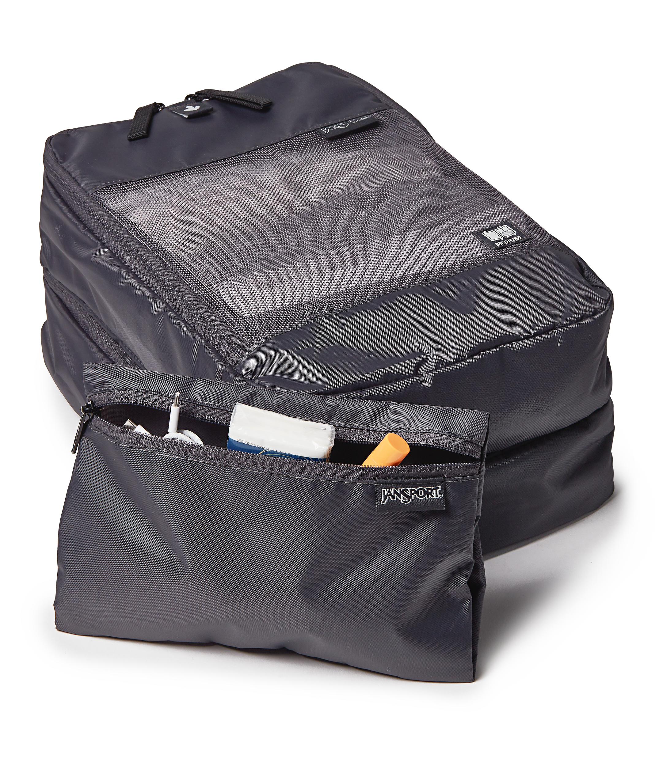 26 Checked Luggage Packing Cubes Smokey Grit Set