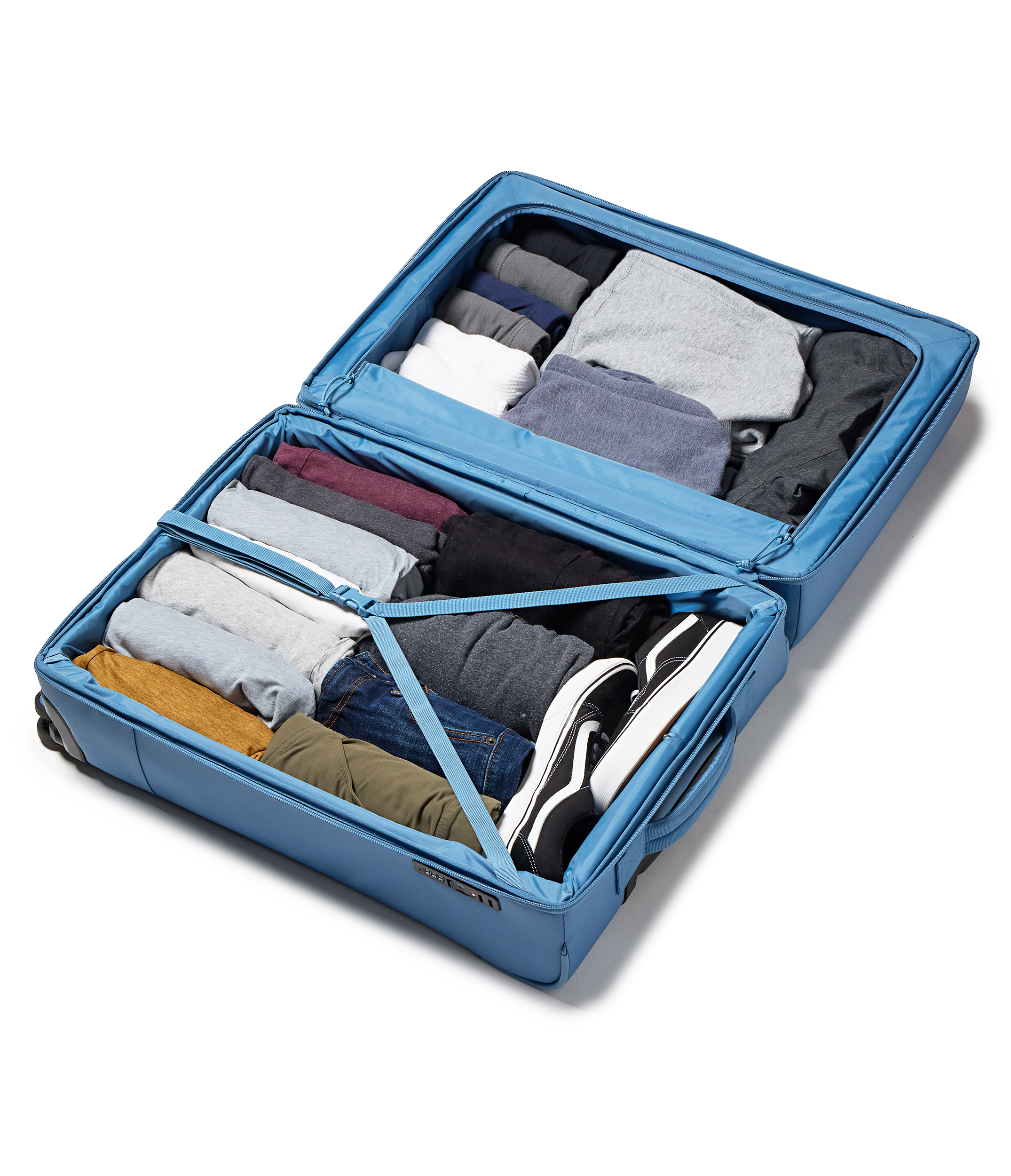 26 Checked Luggage Packing Cubes Elemental Blue Set