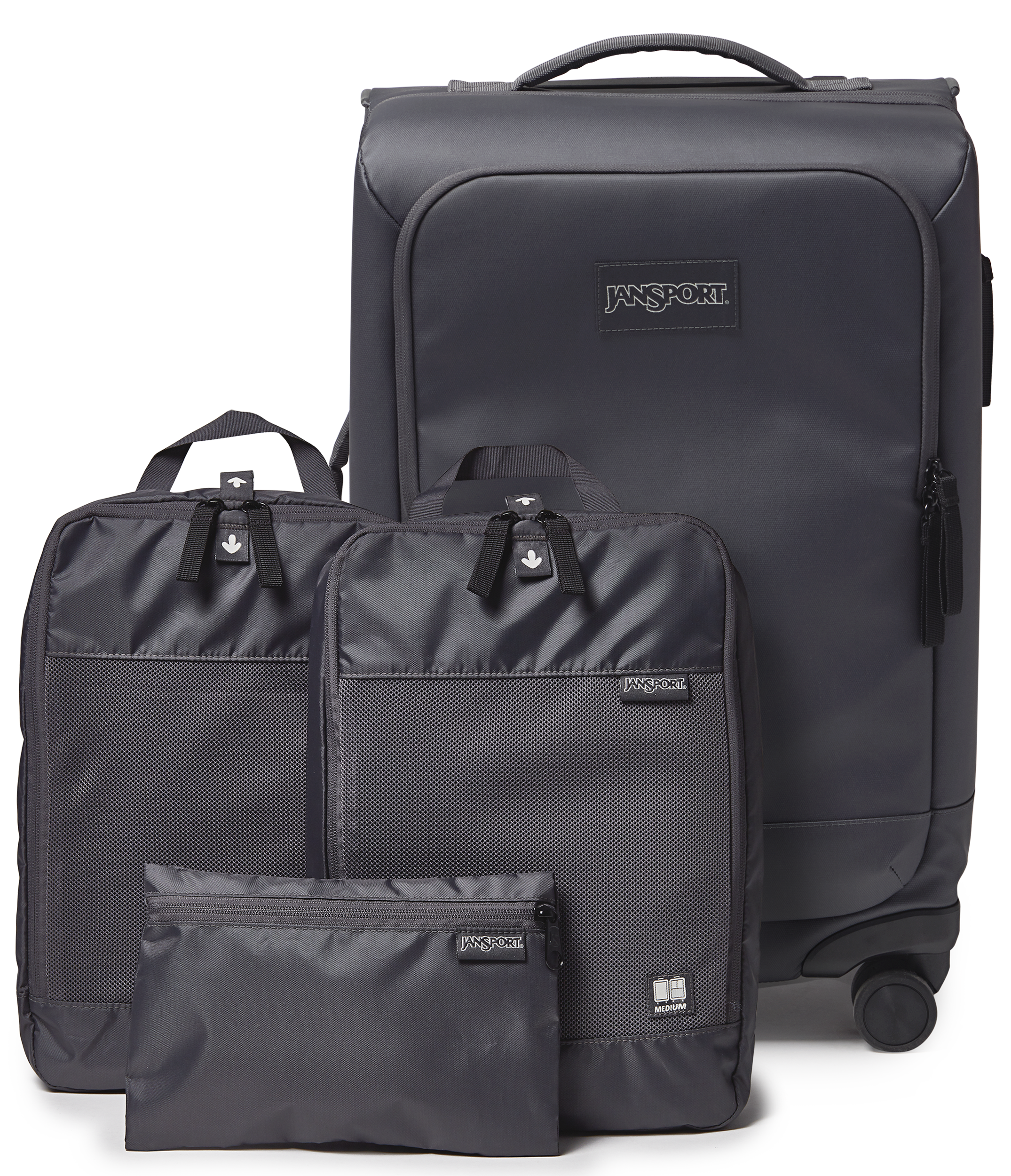 22 Carry On Luggage Packing Cubes Smokey Grit Set