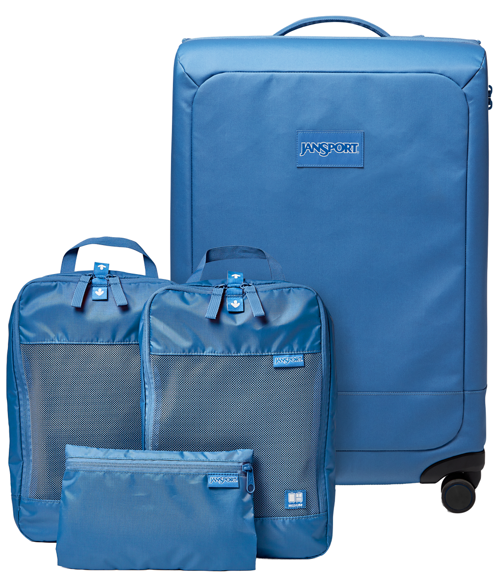 26 Checked Luggage Packing Cubes Elemental Blue Set